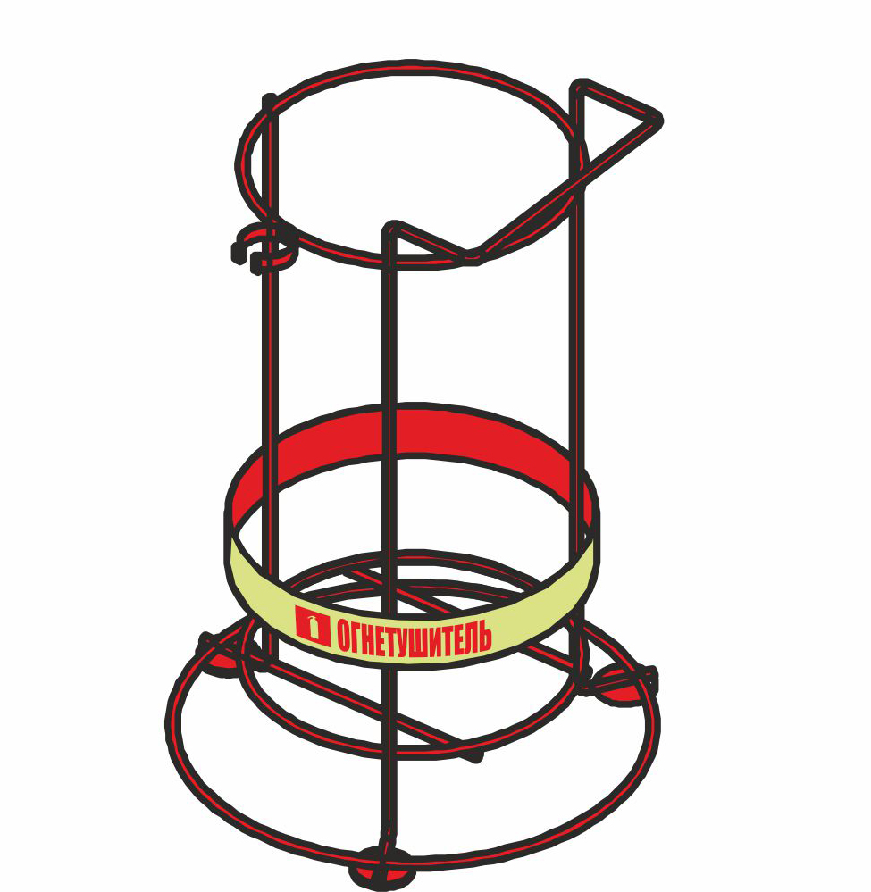 Подставки под огнетушитель чертеж
