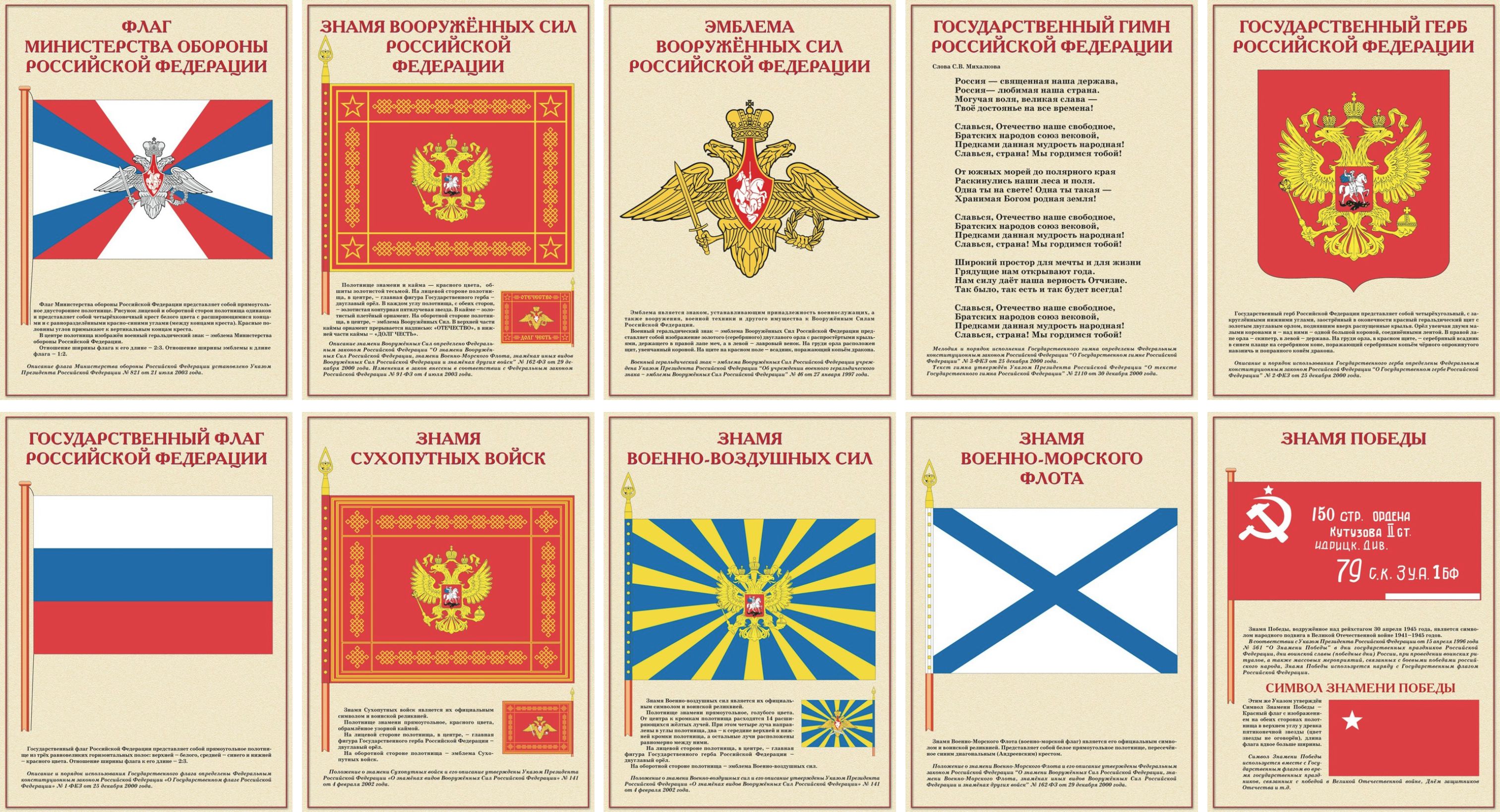 Государственные и воинские символы Российской Федерации